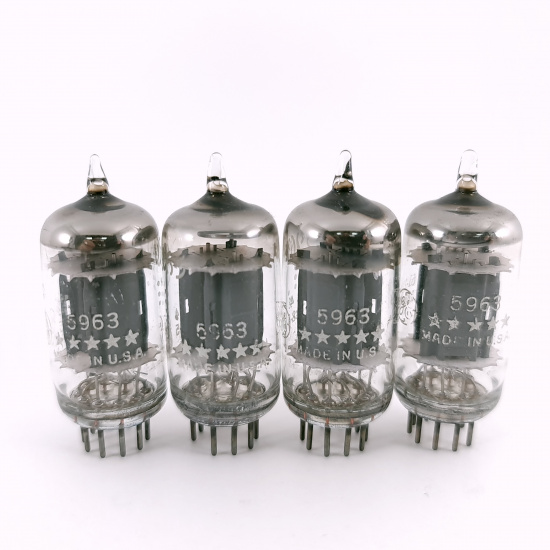 4 X 5963 GENERAL ELECTRIC TUBE. 1960s...