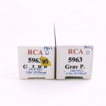 2 X 5963 RCA TUBE. 1960s...