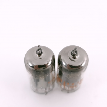 2 X 5963 RCA TUBE. 1960s PROD. 17MM PLATES. MATCHED PAIR. 106. CH167