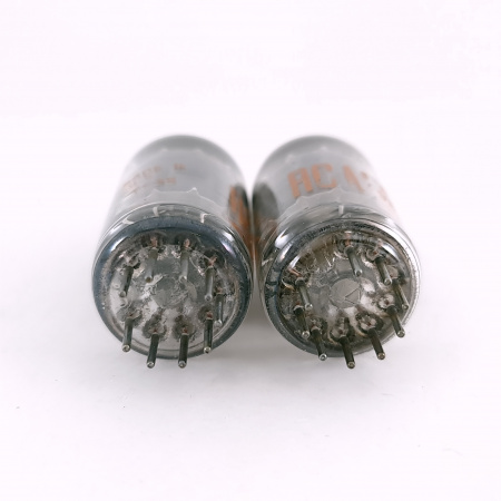 2 X 5963 RCA TUBE. 1960s PROD. 17MM PLATES. MATCHED PAIR. 106. CH167