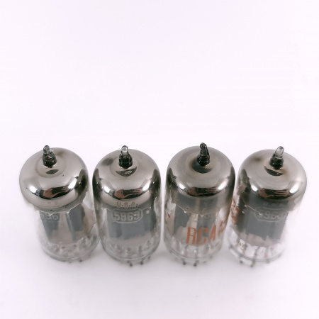 4 X 5963 RCA TUBE. 1960s PROD. 17MM PLATES. MATCHED QUAD. 108. CH167