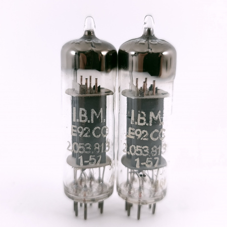 2 X E92CC PHILIPS-MINIWATT TUBE. 1950s PHILIPS PROD. PINCHED WAIST. 110. CH167