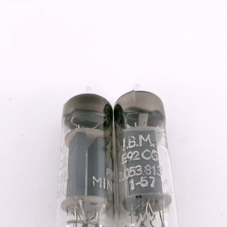 2 X E92CC PHILIPS-MINIWATT TUBE. 1950s PHILIPS PROD. PINCHED WAIST. 110. CH167