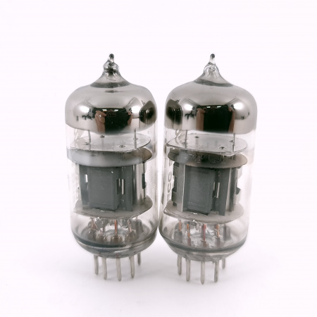2 X 7025 / 12AX7WA SHUGUANG TUBE. 2000s PROD. 3M. MATCHED PAIR. USED. 122.CH167