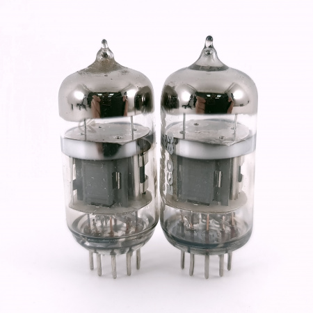 2 X 7025 / 12AX7WA SHUGUANG TUBE. 2000s PROD. 3M. MATCHED PAIR. USED. 123.CH167
