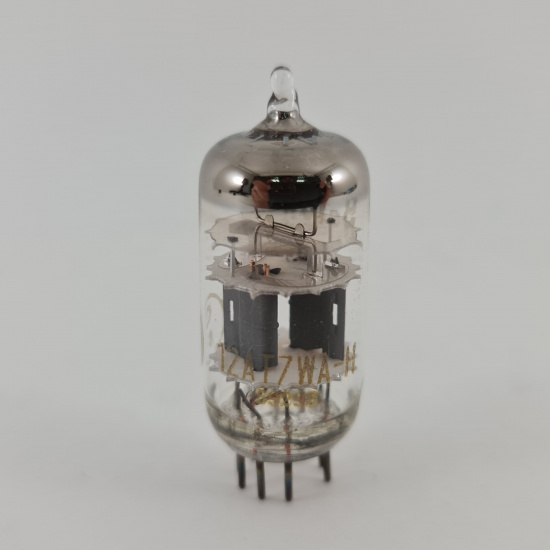 1 X 12AT7WA-H BELVU TUBE. 1960s PROD....