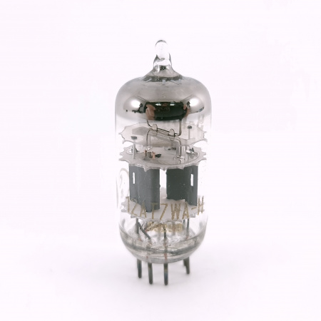 1 X 12AT7WA-H BELVU TUBE. 1960s PROD. 3M. COPPER RODS. 125. CH167