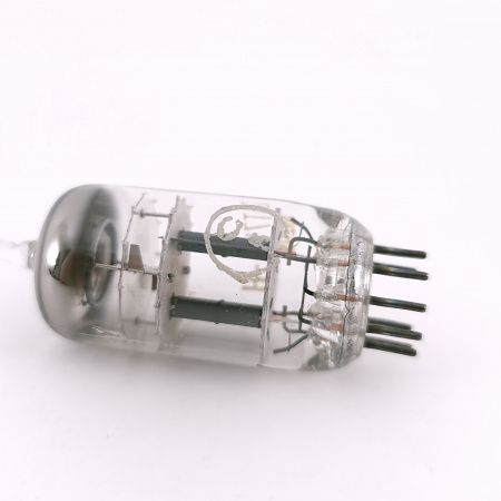 1 X 12AT7WA-H BELVU TUBE. 1960s PROD. 3M. COPPER RODS. 125. CH167