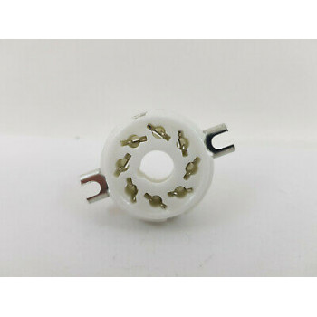 8 PINS OCTAL CERAMIC TUBE SOCKET. ZOCALO OCTAL 8 PINS CERAMICO. RZOC4