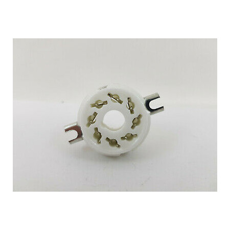 8 PINS OCTAL CERAMIC TUBE SOCKET. ZOCALO OCTAL 8 PINS CERAMICO. RZOC4