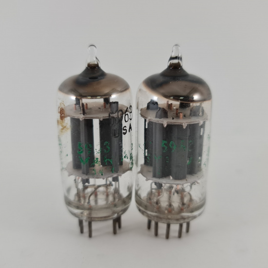 2 X 5963 SYLVANIA TUBE. 1960s PROD....