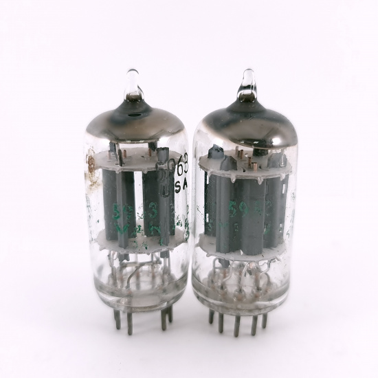2 X 5963 SYLVANIA TUBE. 1960s PROD....