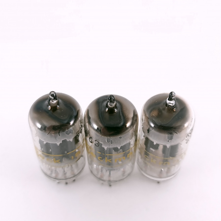 3 X 5963 BECKMAN TUBE. 1960s SYLVANIA PROD. 17MM PLATES. COPPER RODS. 135.CH167