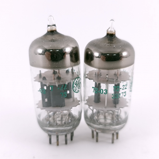 2 X 12AT7WC GENERAL ELECTRIC TUBE....