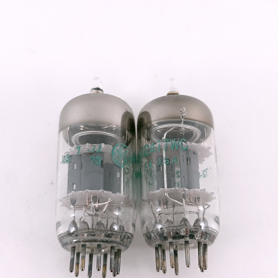 2 X 12AT7WC GENERAL ELECTRIC TUBE....