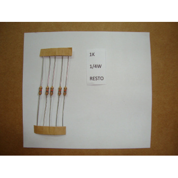 8 X RESISTOR. 1/4W 1K 5%...