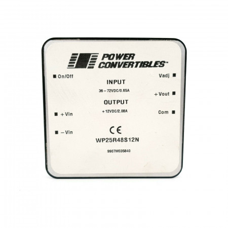 1 x WP25R48S12N POWER CONVERTIBLES TRANSFORMER. CA385U2F210621