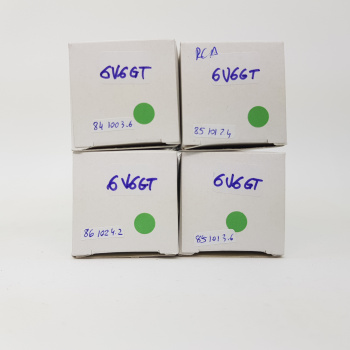 4 X 6V6GT RCA TUBE. SQUARE...
