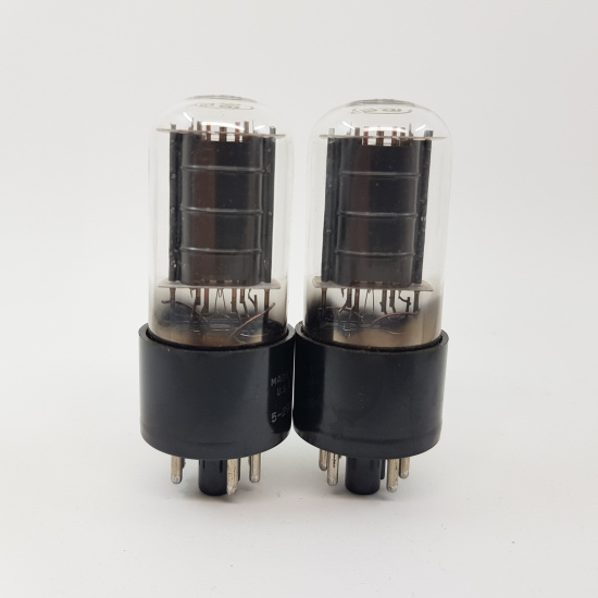 2 X 6V6GT RCA TUBE. SQUARE GETTER....