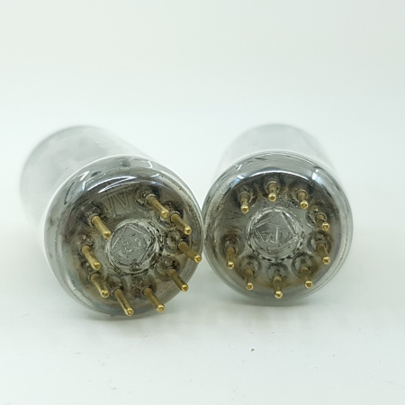 2 X 6211 TELEFUNKEN TUBE. 1960s PROD. GOLD PIN. MATCHED PAIR. 72. CH164