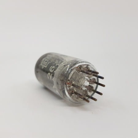 1 X 26Z5W RSD TUBE. 1960s PROD. BLACK PLATES. DUAL GETTER. 9. CB406