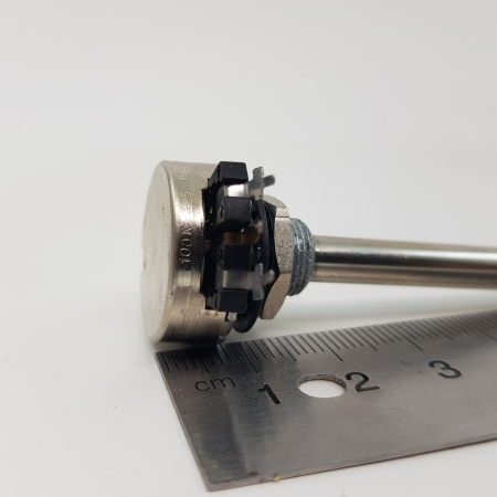 POTENCIOMETRO  CARBON PIHER POTENTIOMETER. 100K LIN S/I W/O ON/OFF. P6