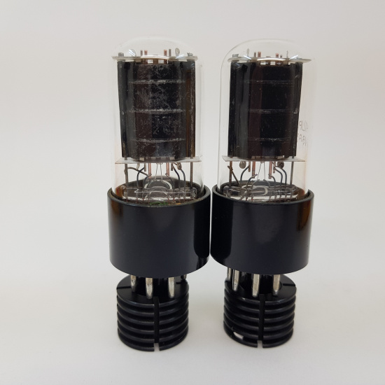 2 X 6V6GT TUBE. PHILIPS BRAND. ROUND...