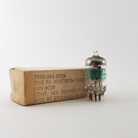 1 X JAN 6028 SYLVANIA TUBE. NOS / NIB. RC46
