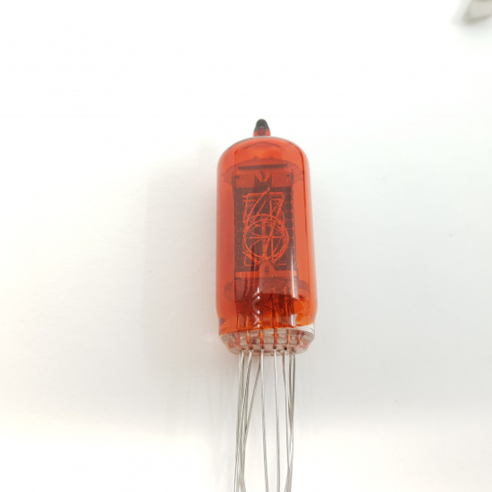 1 X RED NUMBER NIXIE TUBE. UNKNOWN...