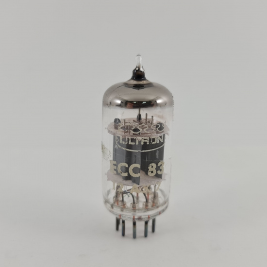 1 X ECC83 ULTRON TUBE. 1970s PROD. 4....