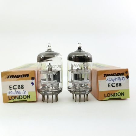 2 X EC88 TRIGON TUBE. SOLID GETTER. TELEFUNKEN PRODUCTION. A. CH78