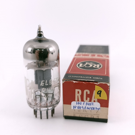 1 X 12AT7 / ECC81 RCA TUBE. 1960s ITALIAN PROD. COPPER RODS. 9. CH168