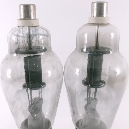 2 X JAN 866A / VT-46A NATIONAL UNION TUBE. 1940s PROD . FLAT GETTER. CB405