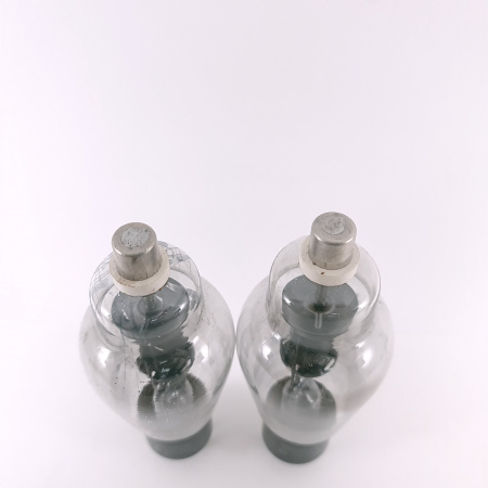 2 X JAN 866A / VT-46A NATIONAL UNION TUBE. 1940s PROD . FLAT GETTER. CB405