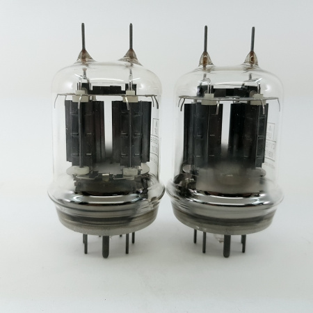 2 X CV2666 MULLARD TUBE. PAIR. BRITISH ARMY PRODUCTION. BLACK PLATES. NOS/NIB. RCB405