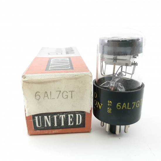 1 X 6AL7GT UNITED MAGIC EYE TUBE. NOS/NIB. RCB43u