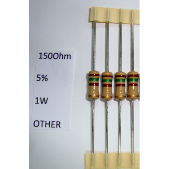 RESISTOR CARBON FILM. 1W...