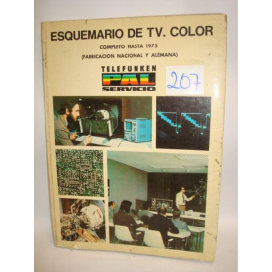 LIBRO - BOOK. ESQUEMARIO DE TV. COLOR. COMPLETO HASTA 1975.  COD$*207
