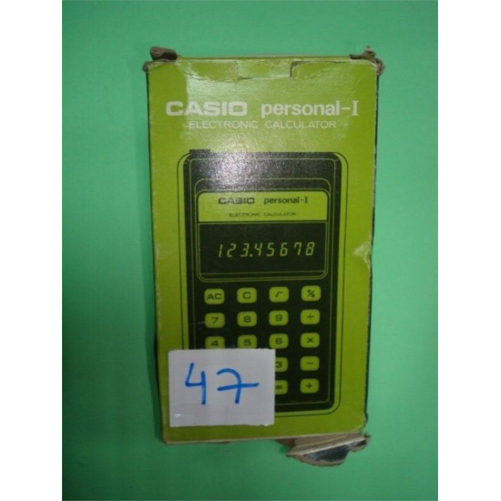 CALCULADORA - CALCULATOR. CAJITA - BOX. CASIO PERSONAL-I HB02.  COD$*47 -