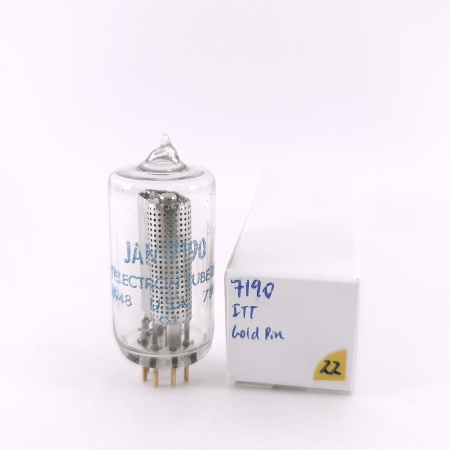 1 X 7190 ITT TUBE. 1970s PROD. GOLD PIN. 22. CH168