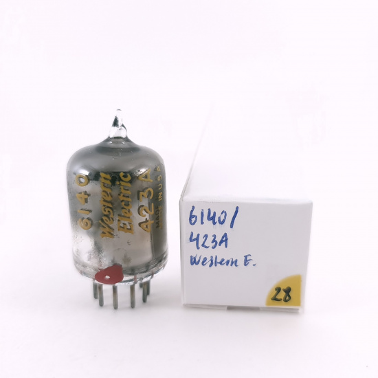 1 X 6140 / 423A WESTERN ELECTRIC TUBE. 1960s PROD. 28. CH168