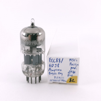 1 X ECC88 / 6DJ8 AMPEREX...