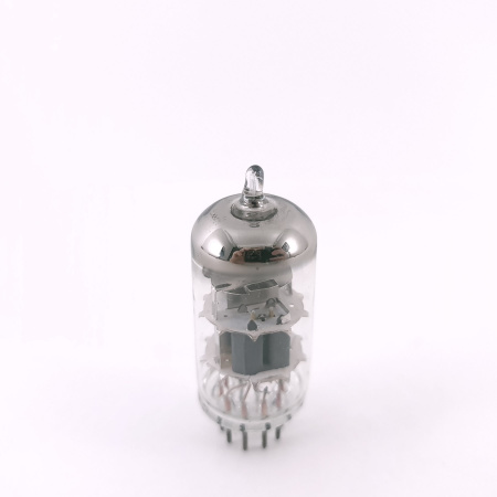 1 X ECC88 TESLA TUBE. 1960s PROD. GOLD PIN. GOLD GRID. 35. CH168