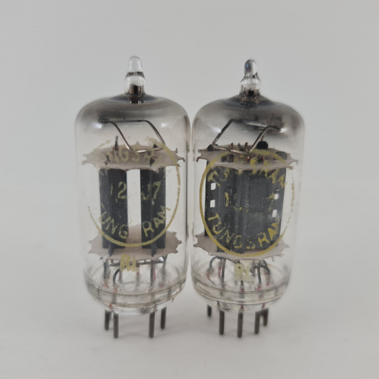 2 X 12AU7 TUNGSRAM TUBE. 1950s FRENCH...