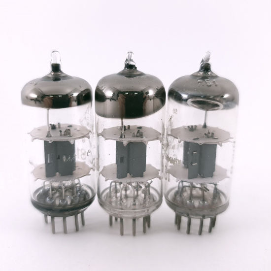 3 X ECC81 TELEFUNKEN TUBE. 1950s...