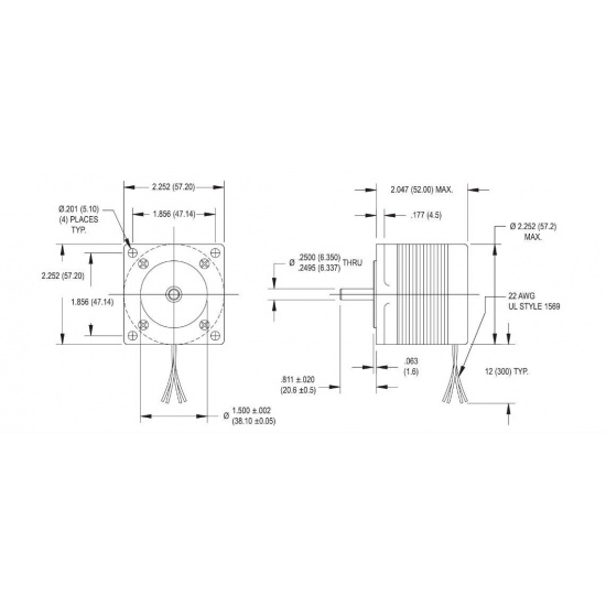 STEPPER MOTOR DATA MAE HY200 2220...