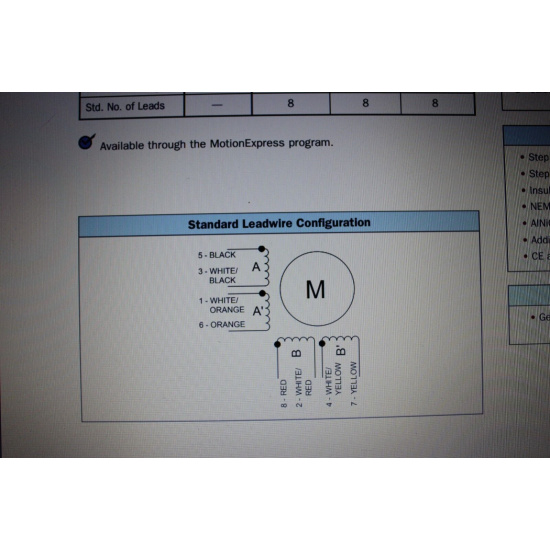 STEPPER MOTOR DATA MAE HY200 2220...
