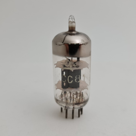 1 X ECC81 POPE TUBE. 1960s LA RADIOTECHNIQUE PROD. USED. 42. CH168