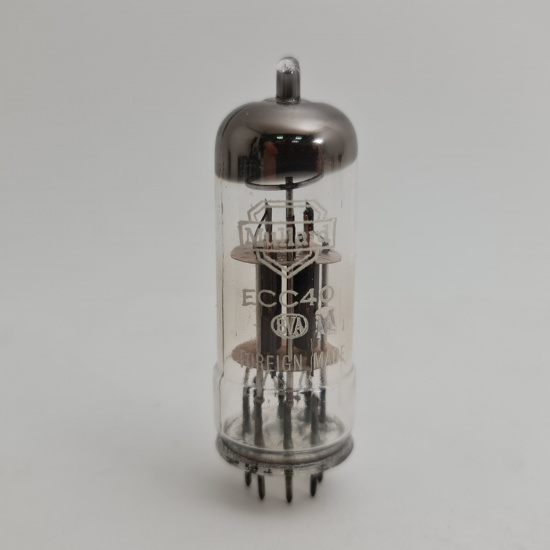 1 X ECC40 MULLARD TUBE. 1960s LA RADIOTECHNIQUE PROD. COPPER RODS. 46. CH168