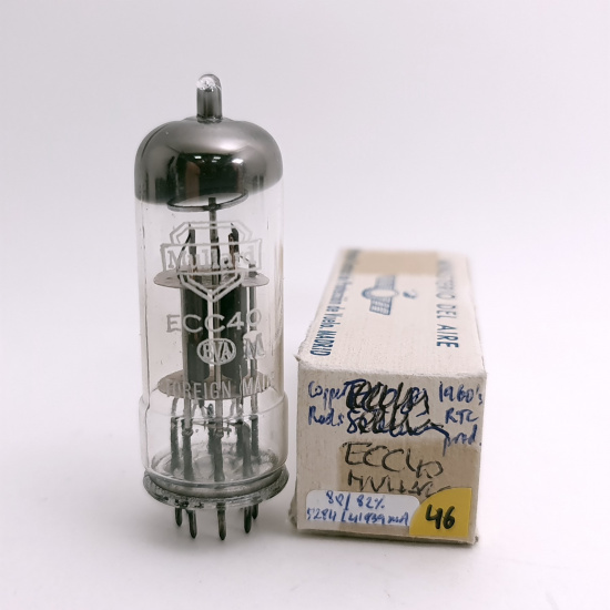 1 X ECC40 MULLARD TUBE. 1960s LA...